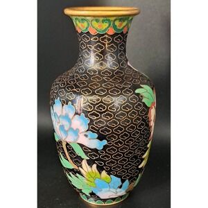 Vintage Chinese Cloisonné Enamel Vase 5"
